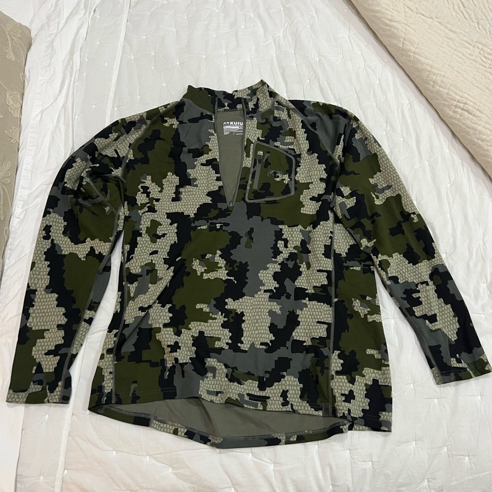 Kuiu PRO Merino 200 Zip-T 3XL verde